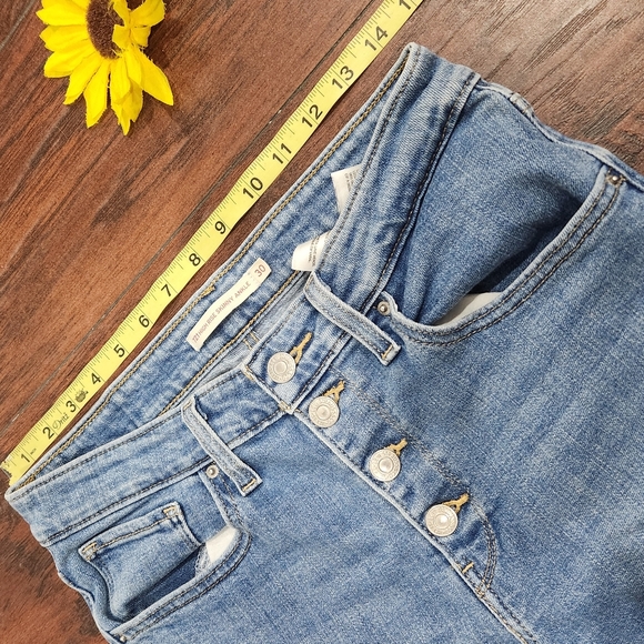Levis Button Front 721 High Rise Ankle Skinny Women's Jeans - Picture 8 of 12